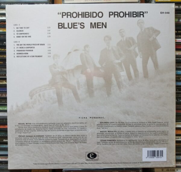 LP Blue's Men – Prohibido Prohibir - En Pop's News 1968 REED. 2013 (Novo/Lacrado) - Image 2