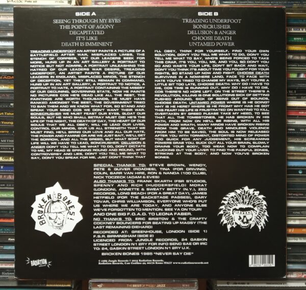 LP Broken Bones – Bonecrusher 1986 REED. 2015 - Image 2
