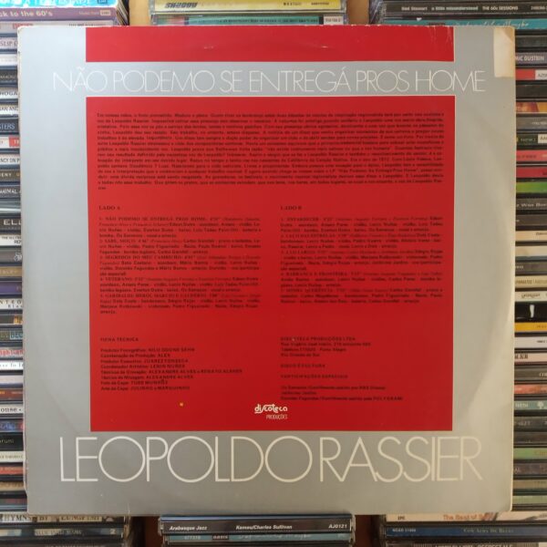 LP Leopoldo Rassier – Não Podemo Se Entregá Pros Home 1986 (Autografado) - Image 2